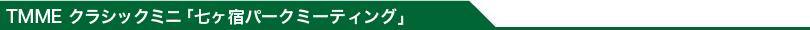 クラシックミニ・七ヶ宿パークミーティング